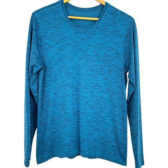 Lululemon Metal Vent Breathe Long Sleeve Shirt True Navy Neo Blue Size M - Picture 1 of 6